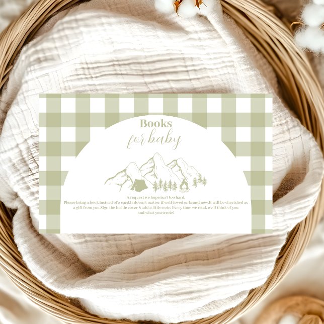 Green Camping Baby Shooter Books for Baby Begleitkarte (Von Creator hochgeladen)