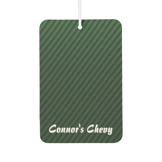 Green Carbon Fiber Style Autolufterfrischer (Vorderseite)