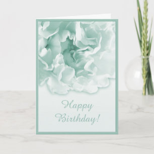 Green Carnation Card Karte