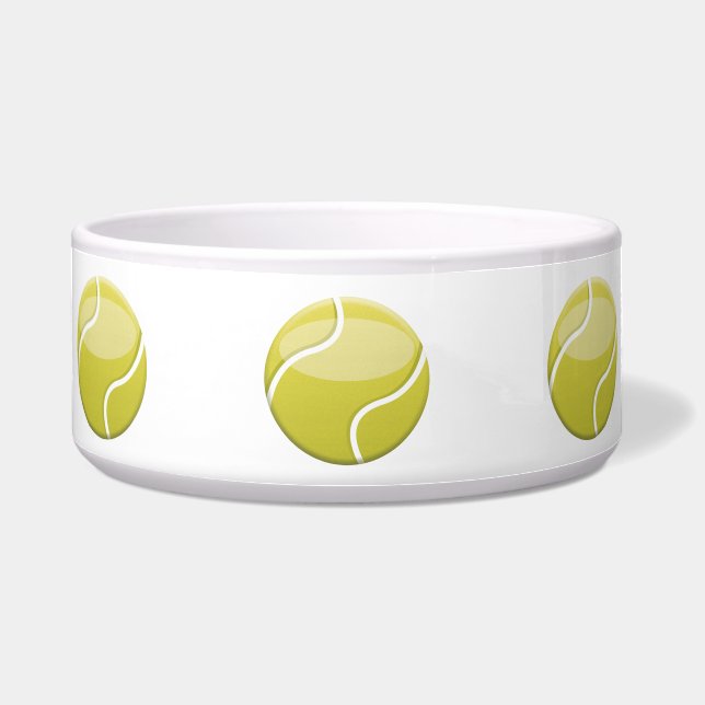 Green Cartoon Tennis Balls Illustration Napf (Vorderseite)