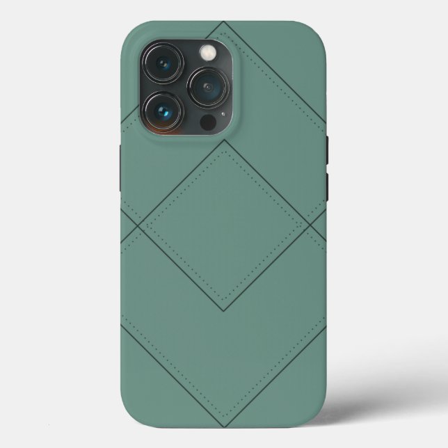 Green Case mit geometrischem Design (Rückseite)