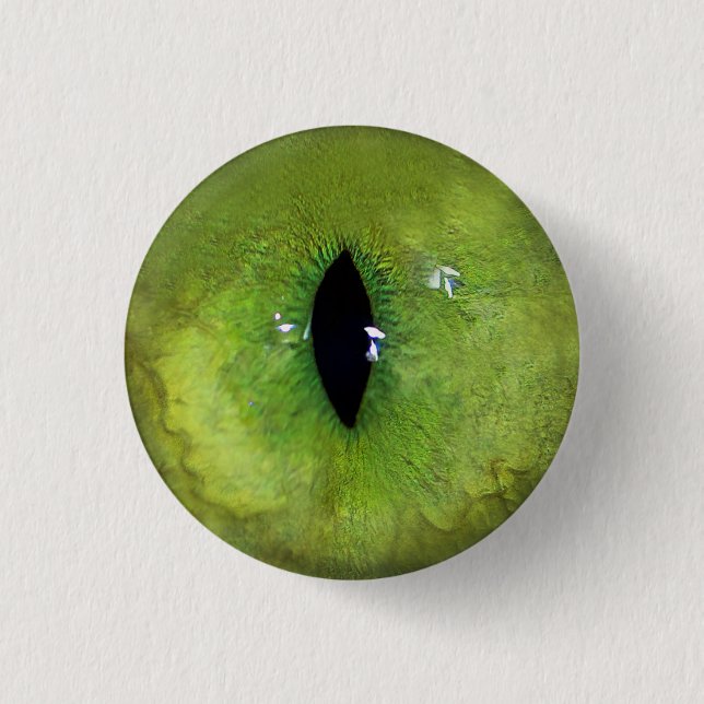 Green Cat Eye Button (Vorderseite)
