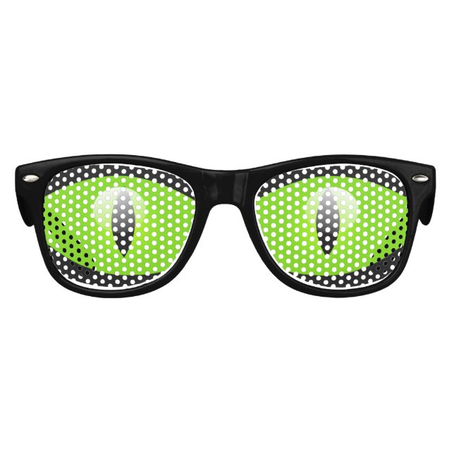 Green Cat Party Shades Sonnenbrille (Vorderseite)