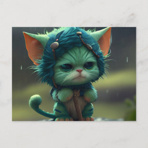 Green-Cats-Postkarten Postkarte