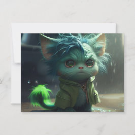 Green-Cats-Postkarten Postkarte