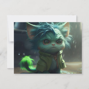 Green-Cats-Postkarten Postkarte