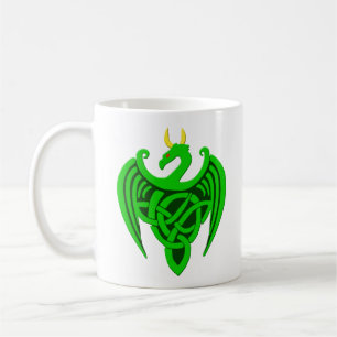 Green Celtic Dragon Tasse