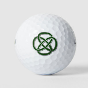 Green Celtic Knot Golf Balls Golfball