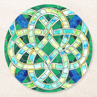 Green Celtic Knot Stone Mosaik