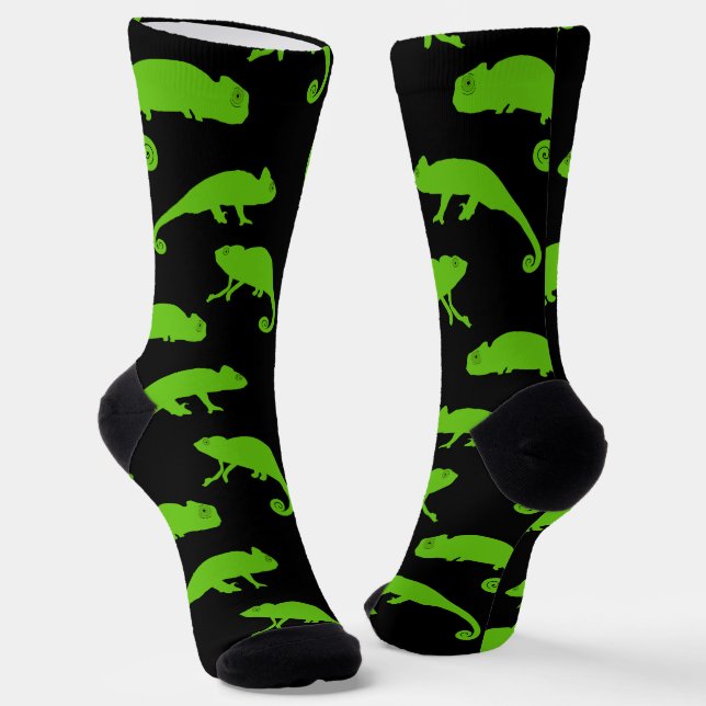 Green Chameleon Reptile Socken (Gewinkelt)