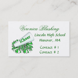 Green Cheader Business / Calling Card Telefonnummerkarte