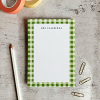Green Checked Personalisiert