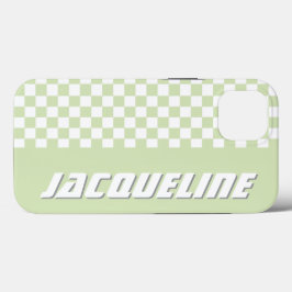 Green Checkered Pattern Case-Mate iPhone Hülle