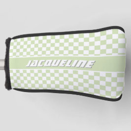 Green Checkered Pattern Golf Headcover