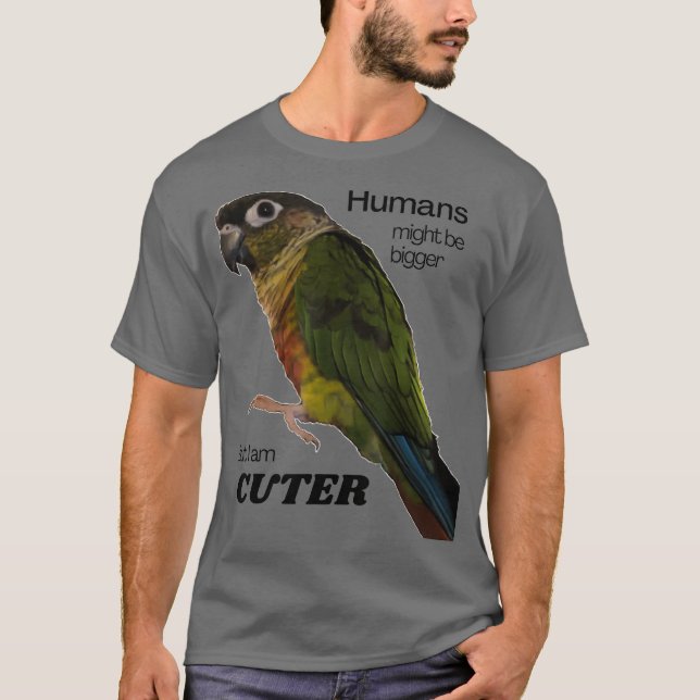 Green Cheek Condesign Conure Parakeet T-Shirt (Vorderseite)