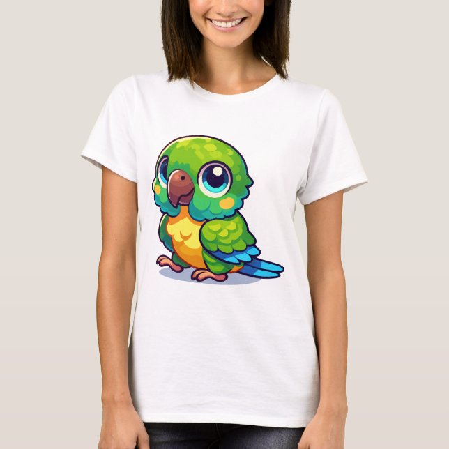 Green Cheek Conture T-Shirt (Vorderseite)