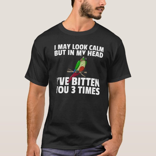 Green Cheek Conture T-Shirt (Vorderseite)