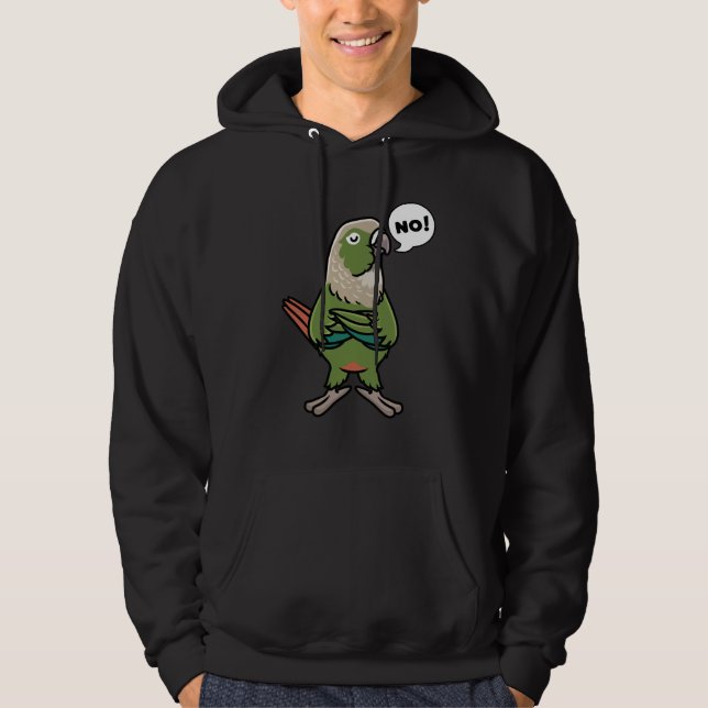 Green Cheek Conure Green Cheeked Parakeet Hoodie (Vorderseite)