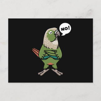 Green Cheek Conure Green Cheeked Parakeet Postkarte