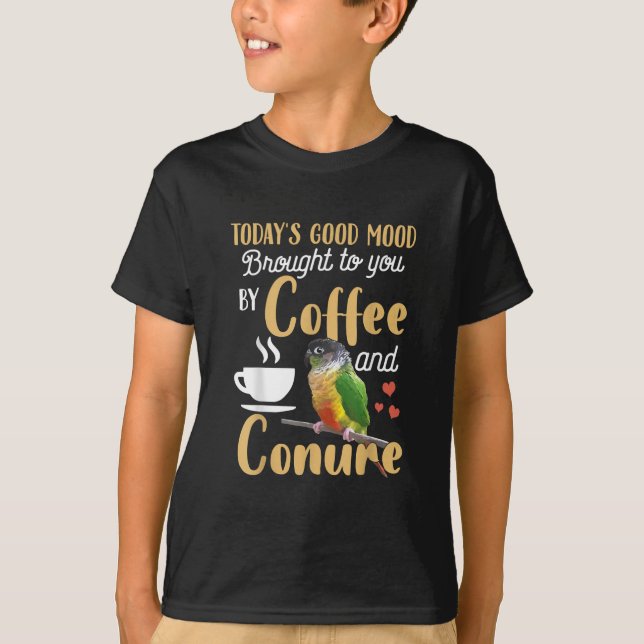 Green Cheek Conure - Guter Kaffee- und Konfitürenp T-Shirt (Vorderseite)