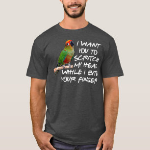 Green Cheek Conure Parrot Bird Lover Conure Gesche T-Shirt