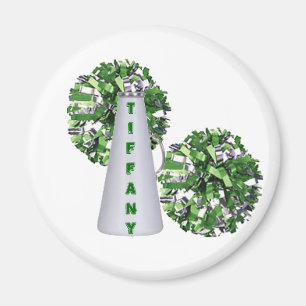 Green Cheerleader Magnet