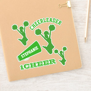 Green Cheerleader Set Aufkleber