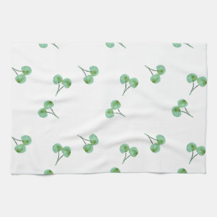 Green Cherry Muster Handtuch