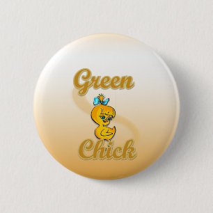 Green Chick Button