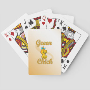 Green Chick Spielkarten