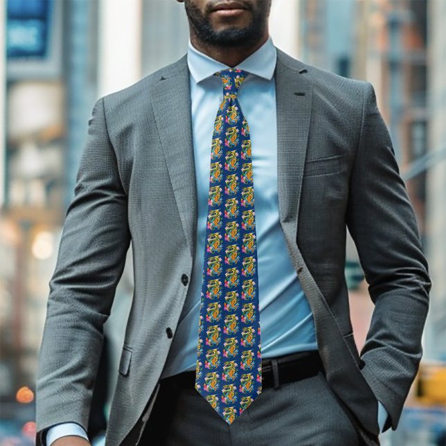 Green Chinese Dragon Koi Krawatte (Von Creator hochgeladen)