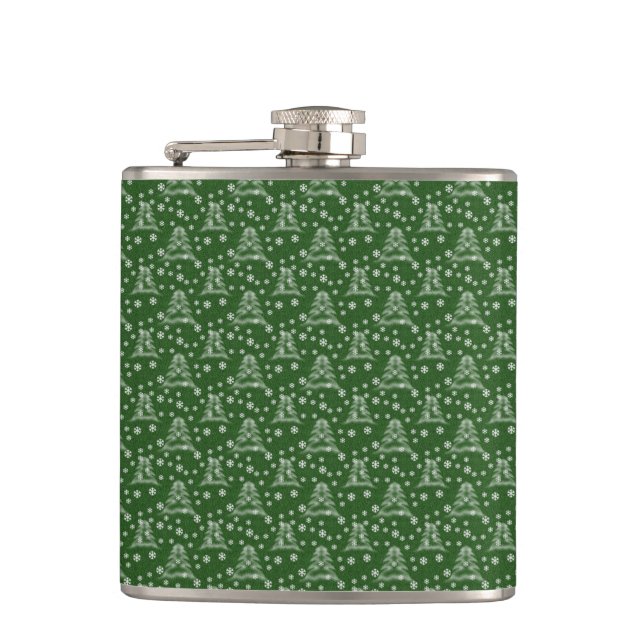 GREEN CHRISTMAS BELLS & SNOWFLAKES FLACHMANN (Vorderseite)