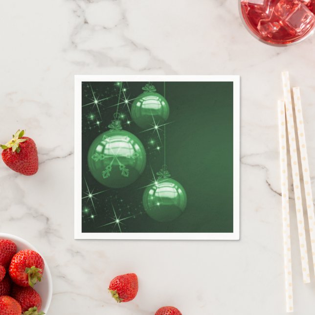 Green Christmas Design Serviette (Beispiel)