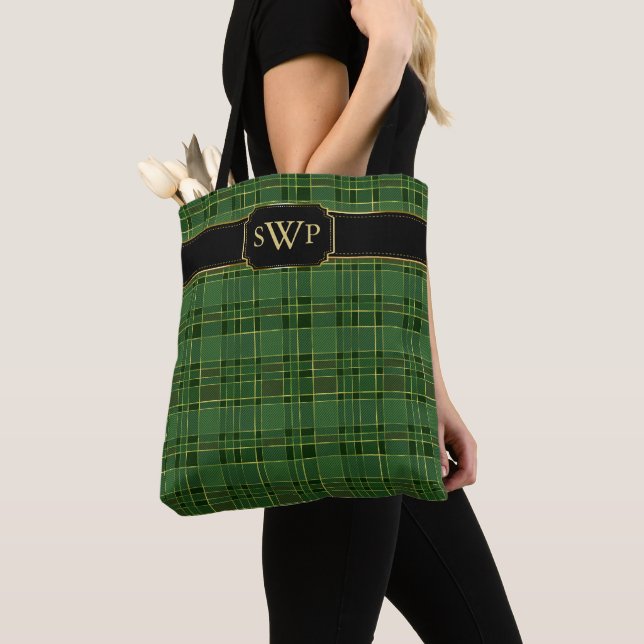 Green Christmas Gold Kariert Monogram Tartan (Von Nahem)