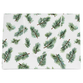 Green Christmas Pine Tree Große Geschenktüte