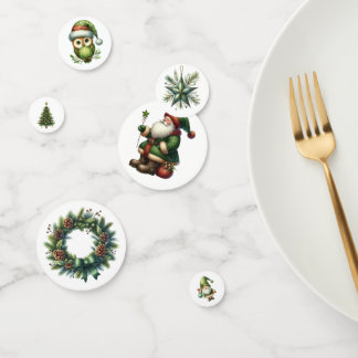 Green Christmas Table Scatter oder Confetti Konfetti