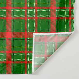 Green Christmas Tartan Kariertes Muster Design Wandteppich