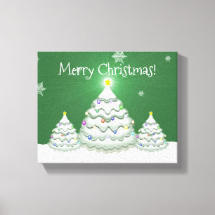 Green Christmas Tree Canvas Print Leinwanddruck