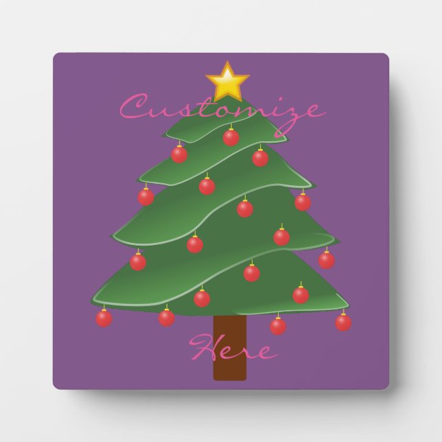 Green Christmas Tree Thunder_Cove Fotoplatte (Vorderseite)