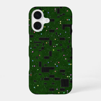Green Circuit Board iPhone 16 Hülle