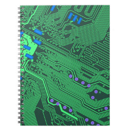 Green Circuit Board Notizblock