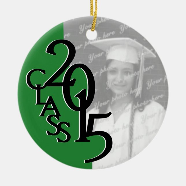 Green Class 2015 Abschluss Foto Keramikornament (Vorne)