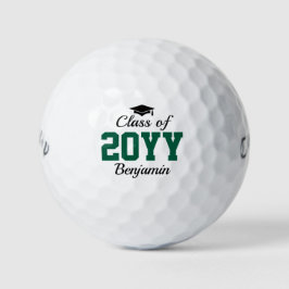 Green Class of 2025 Personalisiert Abschluss Golfball