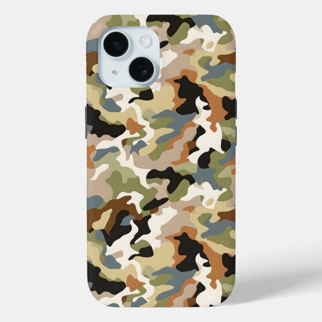 Green Classic Camouflage Case-Mate iPhone Hülle (Rückseite)