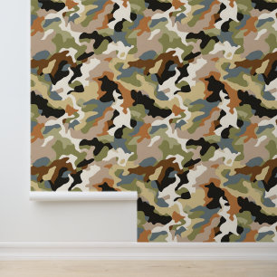 Green Classic Camouflage Tapete