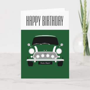Green Classic Mini Car Karte