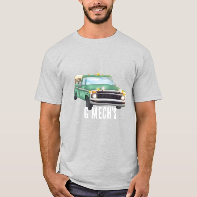 Green Classic Truck - GMech-T - Shirt (Vorderseite)