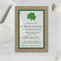 Green Clover & Burlap St. Patrick's Day