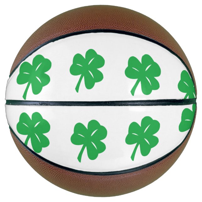 Green Clover Leaf Basketball (Vorderseite)
