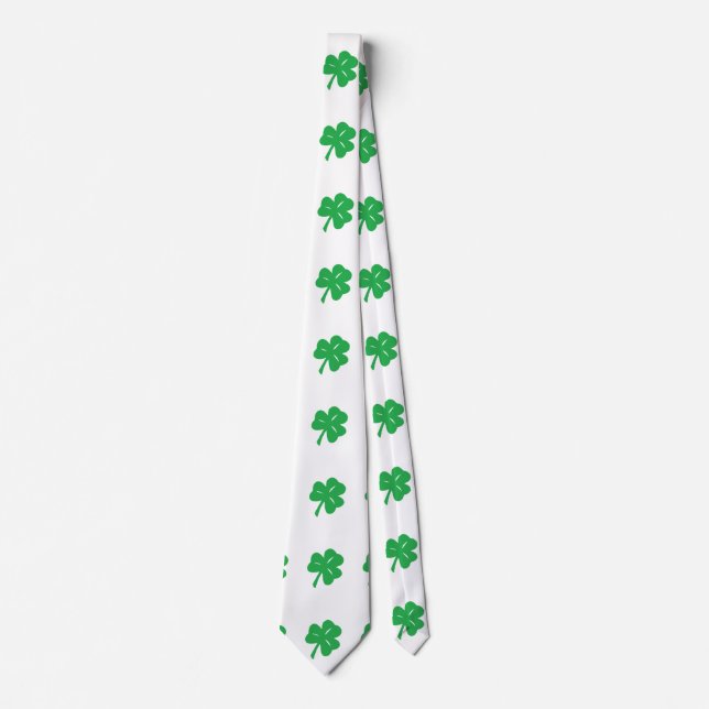 Green Clover Leaf Krawatte (Vorderseite)